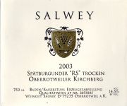 Salwey_Oberrotweiler Kirchberg_spätburgunder RS 2003